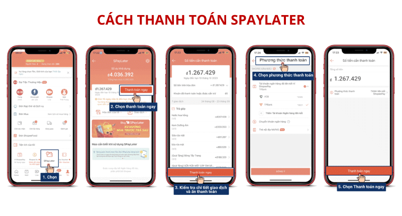 Cách thanh toán/ đáo hạn SPayLater