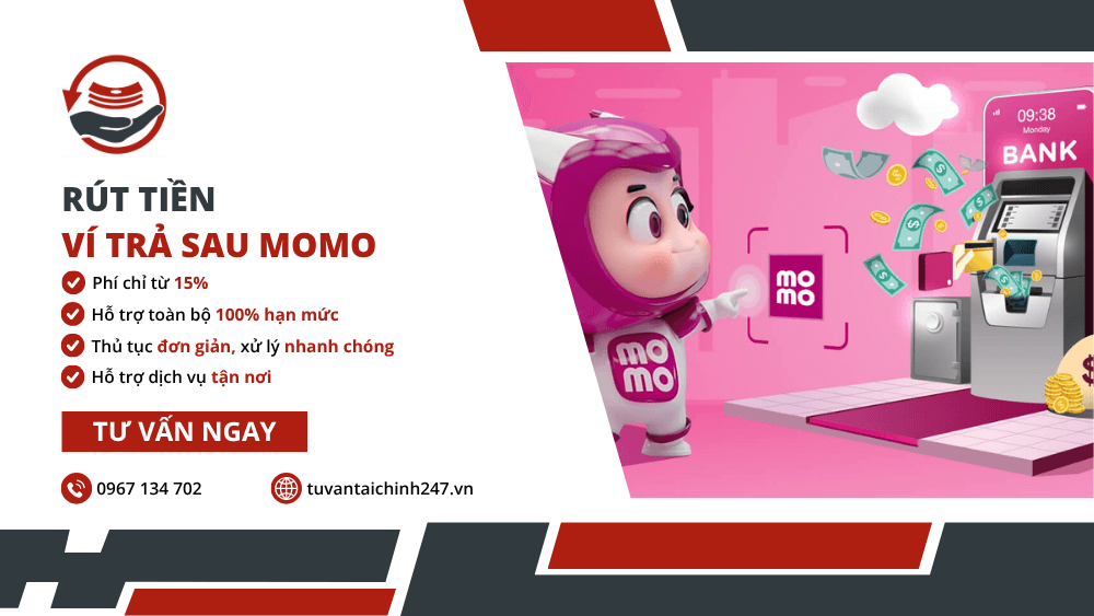 Cách rút tiền ví trả sau MoMo an toàn, nhanh chóng