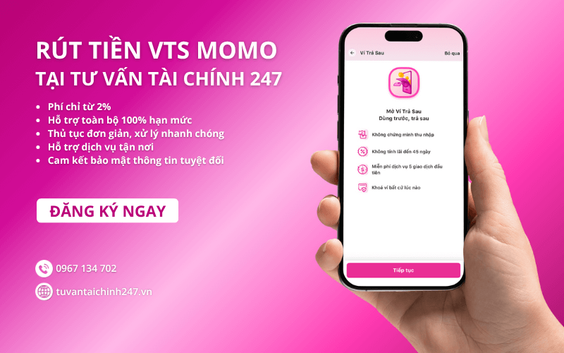 Rút tiền ví trả sau MoMo tại Tư Vấn Tài Chính 247