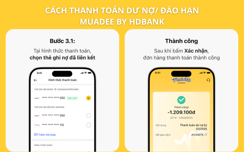 Thanh toán với hình thức thẻ ghi nợ liên kết