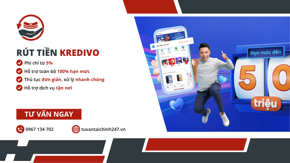 Rút tiền Kredivo an toàn, nhanh chóng, hỗ trợ tận nơi