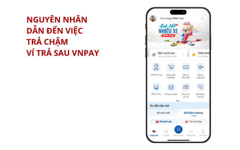 Trả chậm ví trả sau VNPAY: Hậu quả & Cách khắc phục 4 Nguyên nhân dẫn đến việc trả chậm ví trả sau VNPAY